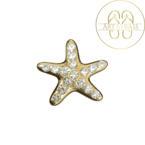 Estrela do mar dourada cristal