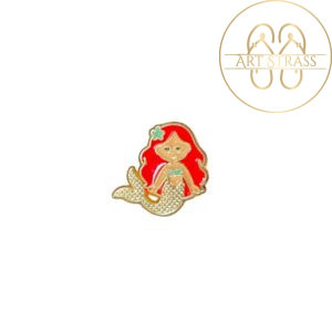 Sereia Resinada Cabelo Vermelho