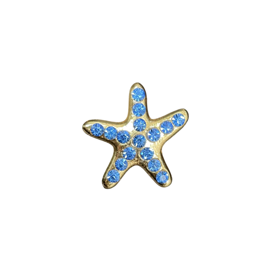 Estrela do mar Dourada Azul